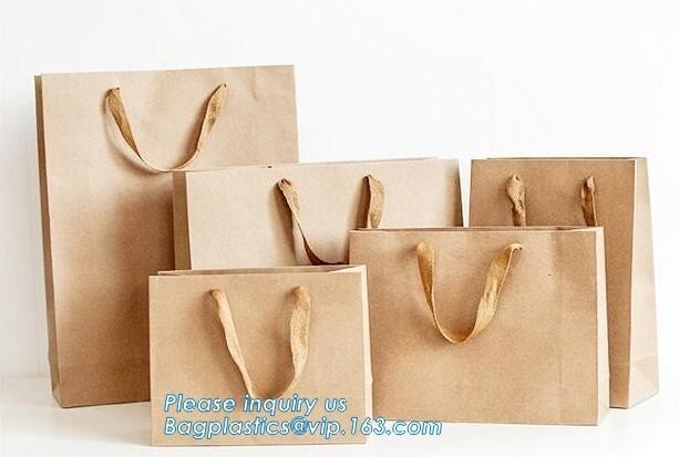De douane drukte witte kraftpapier-document het winkelen giftzak met handvatdocument boodschappentas, juwelendocument zak/de gift p van de manierluxe