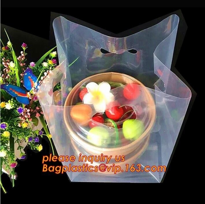In het groot Hitte - het Handvatldpe van Logo Printed Biodegradable Die Cut van de verbindingsdouane Hdpe PE het Winkelen bagea van Plastic Zakbagplastics