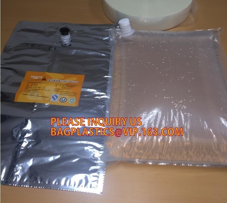 Gelamineerde de wijnzak van de aluminiumslab in een doos 20l vloeibare verpakkingsgroothandel, zak in plastic de kraanzak van de doosfabriek in doos BAGEAS