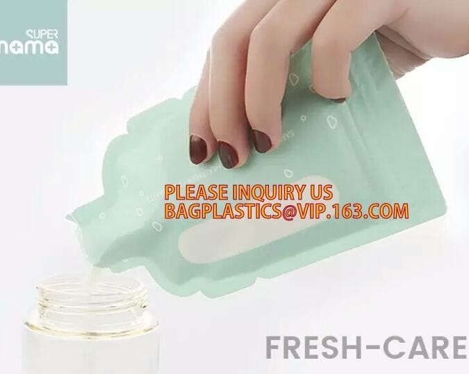 het in het groot van de ritssluitingsbpa van de voedselzak vrije plastiek die de zakken van de de melkopslag van de borstbaby, dubbele de ritssluitingsmoedermelk B opstaan van 200ml
