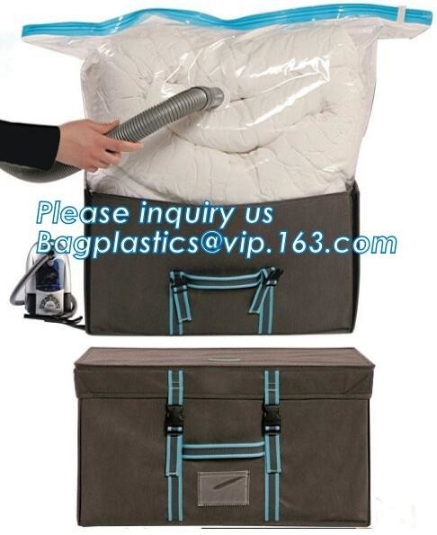 vacuümzakken met geur voor dekbedden of dekens, de opslagzak van de compressiekubus, de zak van de dekbedopslag, bagplastics. bagease