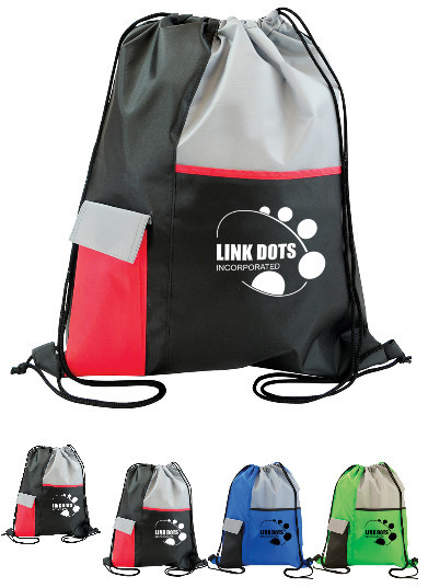 Drawstring zak van de douane de milieuvriendelijke waterdichte vouwende polyester voor het winkelen, Sublimatie Waterdichte Polyester Drawstring