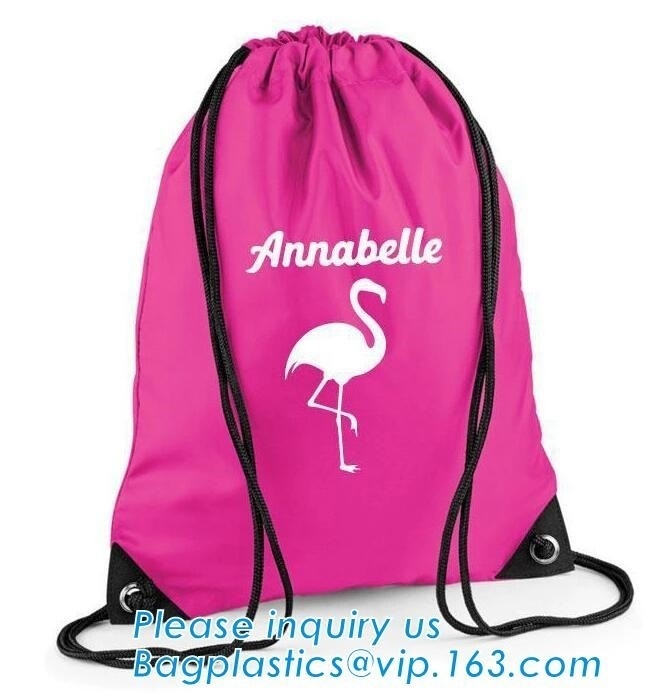 Van de zak/advertising van de polyesterstof de drawstring van de de trekkrachtkabel van de de rugzakdoek van de zak/nylon van de de schouderzak aanpassing BAGEASE