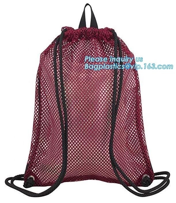 de drawstring rugzakjonge geitjes schakelen rugzak van de het netwerk de netto gift van de rugzakfabrikant in, polyester die openlucht het cirkelen rugzak drawstring