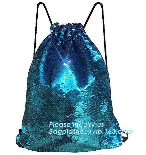 Rugzak van het de Zak glanst de Netto Koord van premiemesh beach bag drawstring beach, Magische Schoolrugzak voor Tienerbagplastics