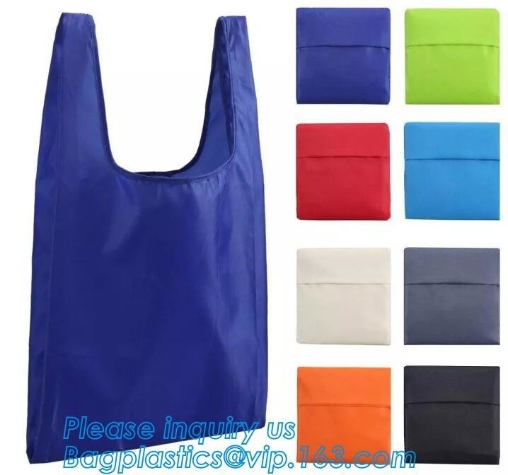 Zak van de Polyesterdrawstring van China de In het groot Promotie met Logo For Packaging, Tote Custom Printed Foldable Polyester Reus
