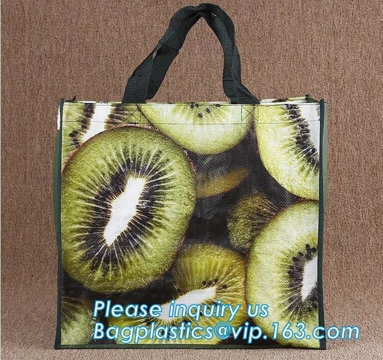 Manier pp niet geweven het winkelen zak, kruidenierswinkel gelamineerde niet geweven zak, Logo Printed Shopping Bag, Tote Bags, stof Geweven Zak