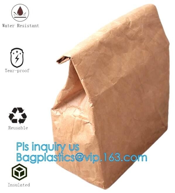 Milieuvriendelijke scheur-Bestand het Document van Dupont Handtas Duurzame Tyvek Winkelend Waterdicht Tote Bag met het pakket van Ritssluitingsbagease