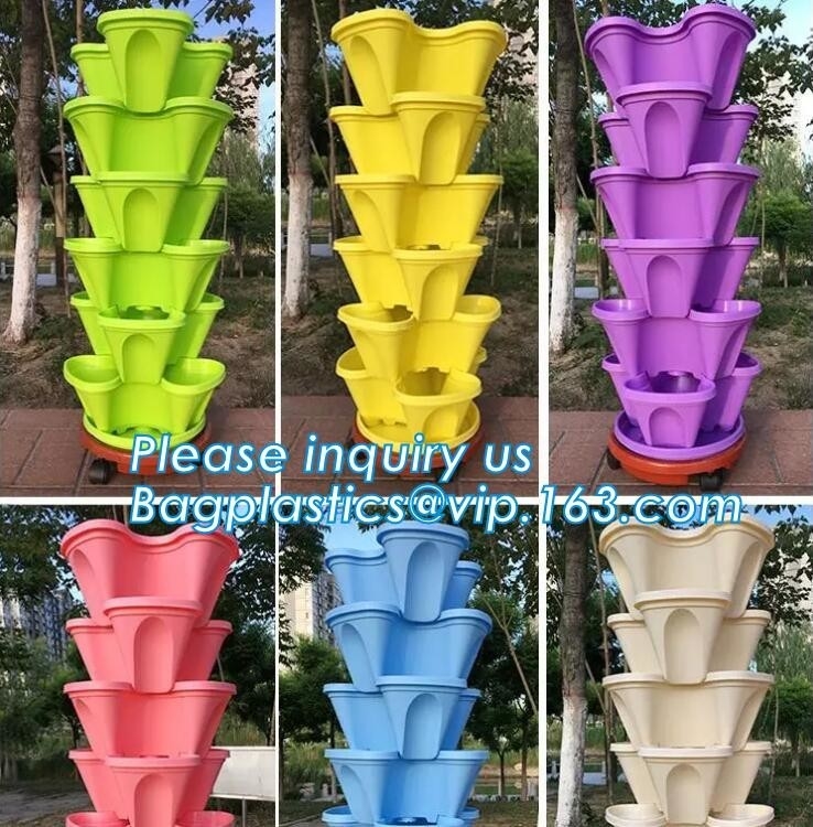 Potten van de de Kleuren Plastic Bloem van de huisdecoratie de Zwarte en Groene, Biologisch afbreekbare de bloempotten van de bamboevezel, Desktop&Balcony decorat