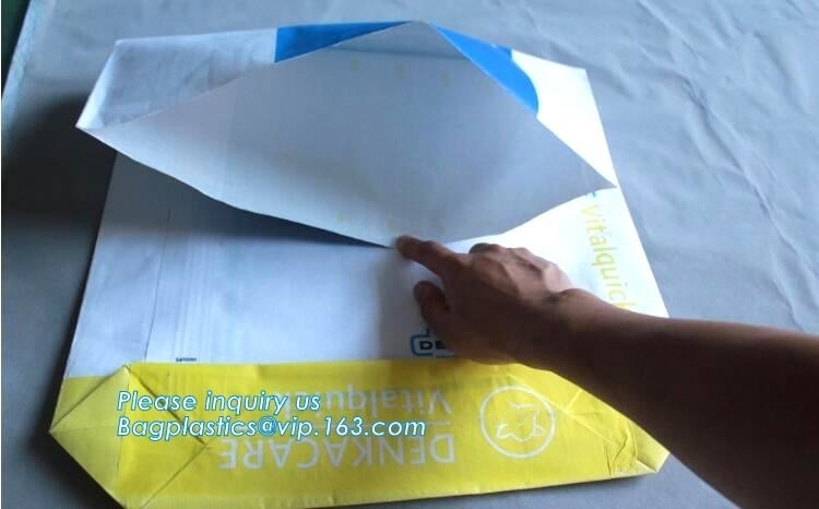 Douane Gedrukt Gemaakt Resealable Poly Bruin Kraftpapier-Document Transparante Plastiek Geweven Verpakkende Zakken, Kraftpapier-document pp geweven lami