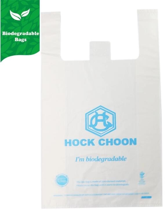 De composteerbare Kringloop Biologisch afbreekbare zak van het Voedselafval/de beschikbare plastic vuilniszak, de composteerbare keuken van de plavuilniszak was