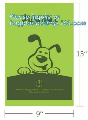 Het huisdier Cat Dog Waste Bag/Drawstring-het Bewijs van het de Zaklek van het Hondachterschip neemt Nieuwe vulling op